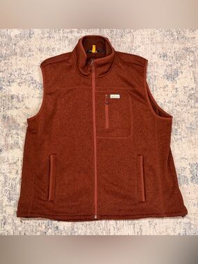 Orvis Thermal Fleece Rustic Brown Sweater Vest